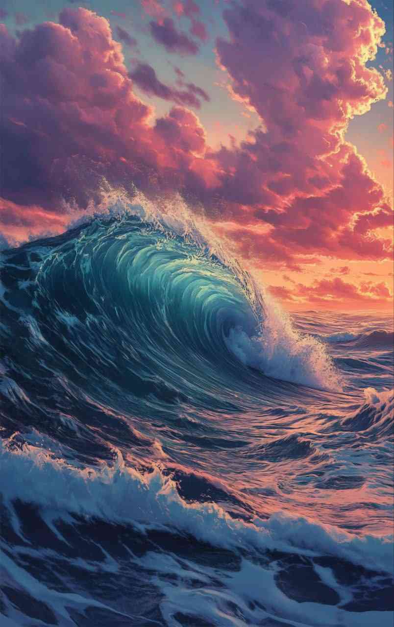Wallpaper - Ocean waves | MirrorLog